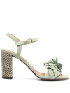 CHIE MIHARA BALITA FLORAL-EMBELLISHED SANDALS