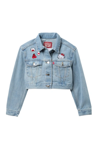 Levi's Kids' Hello Kitty Trucker Jacket In L5bcarli B