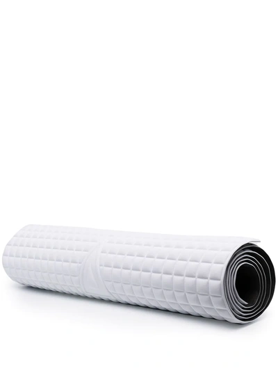 No Ka'oi Logo-debossed Yoga Mat In White