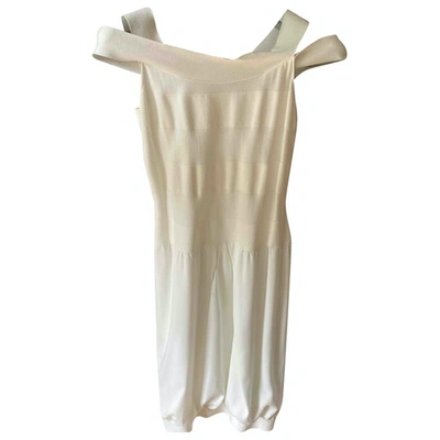 Pre-owned Armani Collezioni Mid-length Dress In White