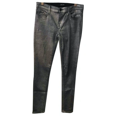 Pre-owned J Brand Slim Pants In Metallic