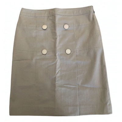 Pre-owned Reiss Mid-length Skirt In Beige