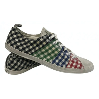 Pre-owned Paul Smith Cloth Trainers In Multicolour