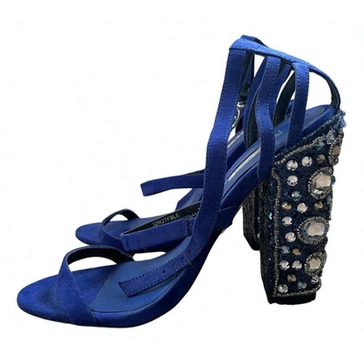 Pre-owned Topshop Sandals In Blue