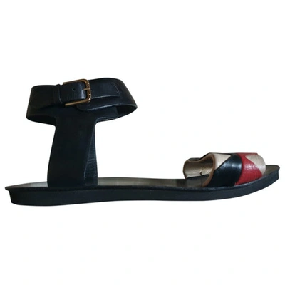 Pre-owned Furla Leather Sandals In Black