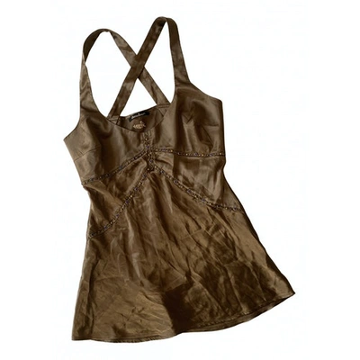 Pre-owned Guess Silk Vest In Metallic