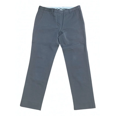 Pre-owned Mauro Grifoni Straight Pants In Grey