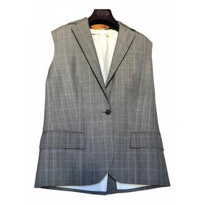 Pre-owned Stella Mccartney Wool Short Vest In Grey
