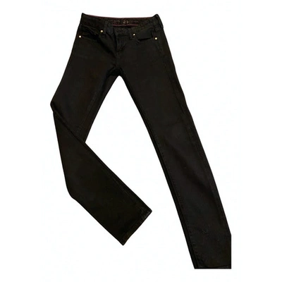 Pre-owned Kate Spade Slim Jeans In Black