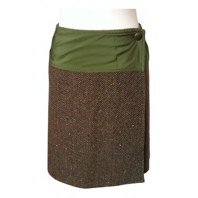 Pre-owned Max & Co Wool Mid-length Skirt In Multicolour