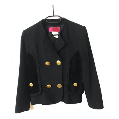 Pre-owned Christian Lacroix Wool Jacket In Black