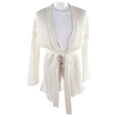 Pre-owned Agnona Cashmere Knitwear In White