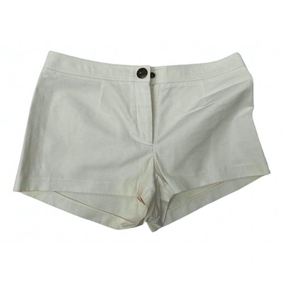 Pre-owned Celine White Cotton Shorts