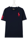 RALPH LAUREN TEEN BIG PONY EMBROIDERY COTTON T-SHIRT