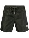 MONCLER LOGO PATCH SWIM SHORTS