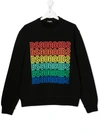 DSQUARED2 TEEN MULTI LOGO-PRINT SWEATSHIRT