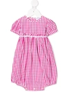 Siola Gingham-print Tie-fastening Top In 粉色
