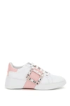 ROGER VIVIER VIV SKATE SNEAKERS JEWEL BUCKLE,RVW54229110LXQ 0330