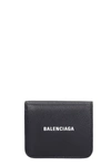 BALENCIAGA BALENCIAGA WALLET IN BLACK LEATHER,5942161IZIM1090