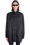 BALENCIAGA CASUAL JACKET IN BLACK POLYESTER,646918TIO541000