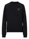 Giuseppe Zanotti Lr-04 Sweatshirt In Black Cotton In Black