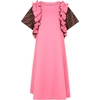 FENDI FUCHSIA DRESS FOR GIRL WITH ICONIC DOUBLE FF,11762860