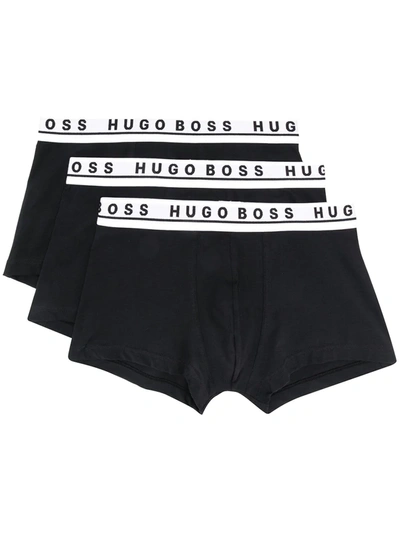 Hugo Boss Boxer Briefs 3-pack In Black