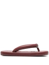 Camperlab Hasta La Vista Flip Flop In Burgundy