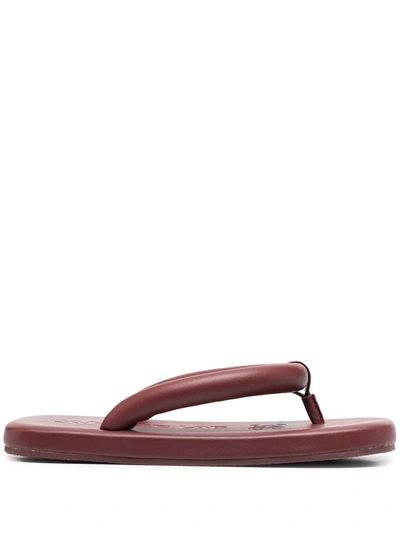 Camperlab Hasta La Vista Flip Flop In Burgundy