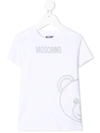 MOSCHINO TEDDY BEAR 图案LOGO印花T恤