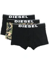 Diesel Logo Boxer Pack In Black