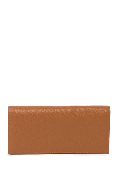 14th & Union Hunter Leather Continental Wallet In Rust Pecan