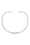 Bling Jewelry Sterling Silver Collar Necklace In Silver