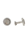 ALOR GREY CABLE STAINLESS STEEL CUFF LINKS,649276260598