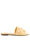Valentino Women's Roman Stud Quilted Slide Sandals