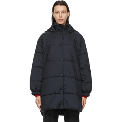 Givenchy Black Insulated Logo Puffer Coat