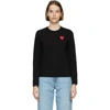 COMME DES GARÇONS PLAY BLACK LAYERED HEART LONG SLEEVE T-SHIRT