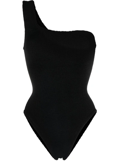 HUNZA G ONE-SHOULDER SWIMSUIT