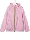 K-way Teen Le Vrai 3.0 Claude Windbreaker In Pink