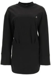 ATTICO THE ATTICO LOGO SWEATER DRESS