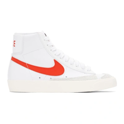 Nike White & Red Blazer Mid '77 Vintage Trainers