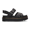 Dr. Martens' Voss Ii Cross-straps Leather Sandals In Black