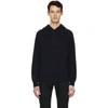 TOM FORD NAVY CASHMERE SEAMLESS HOODIE