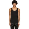 Tom Ford Ribbed Cotton And Modal-blend Tank Top In 002 Black