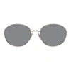 DOUBLET GOLD METAL FLAME SUNGLASSES
