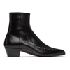 Saint Laurent Leather Casey 40 Ankle Boots In 1000 Black