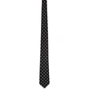 TOM FORD BLACK SILK JACQUARD TIE