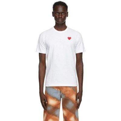 Comme Des Garçons Play White Heart Patch T-shirt