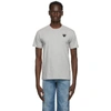 Comme Des Garçons Play Grey Heart Patch T-shirt In 1 Grey