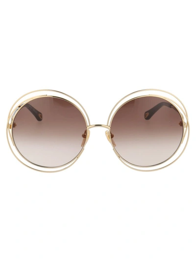 Chloé Ch0045s Sunglasses In Gold